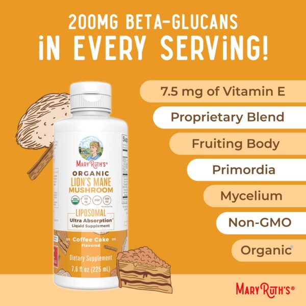 Suplemento melena de león vegano y con certificación USDA orgánico