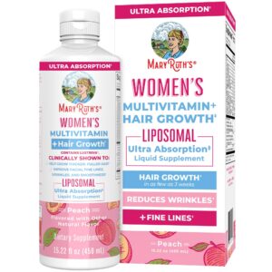 MaryRuth Organics multivitamínico femenino Lustriva crecimiento cabello