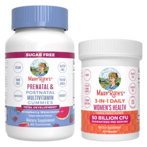 Version 1.0.0 Frente del envase MaryRuth Organics Prenatal Postnatal Gummies