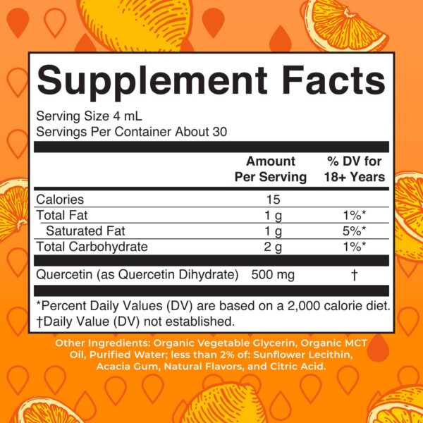 Etiqueta frontal MaryRuth Quercetina