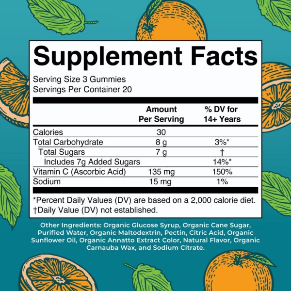 Etiqueta MaryRuth Vitamina C Gummies