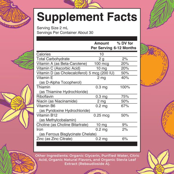 Envase de gotas multivitamínicas MaryRuth's