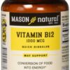 Frente del producto Mason Natural Vitamina B-12 1000 mcg