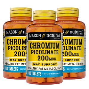 Version 1.0.0 Frasco de Mason Natural cromo picolinato 200 mcg con calcio