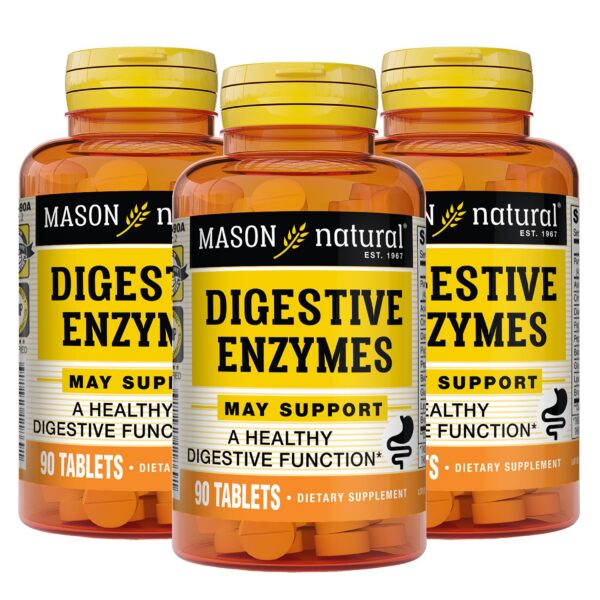 Mason Natural Digestive Enzymes bottle front