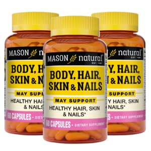 Mason Natural envase vitaminas cabello piel uñas