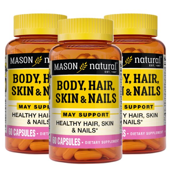 Mason Natural envase vitaminas cabello piel uñas