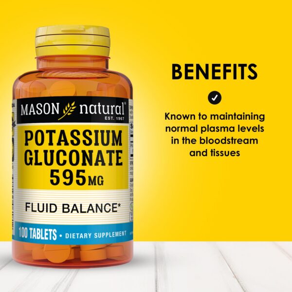 Etiqueta Mason Natural Gluconato de Potasio