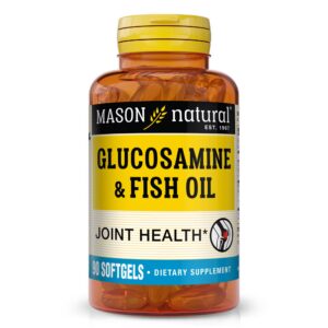 Mason Natural glucosamina aceite de pescado etiqueta frontal