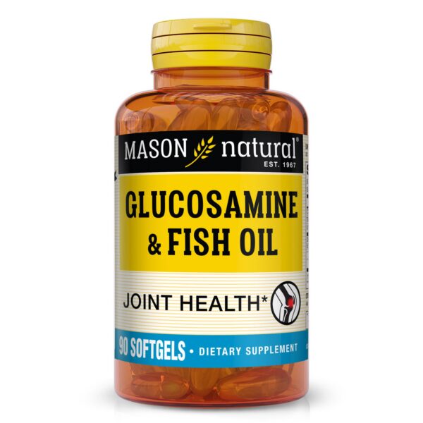 Version 1.0.0 Mason Natural glucosamina aceite de pescado etiqueta frontal
