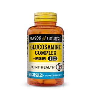 Frasco de Mason Natural glucosamina con MSM y vitamina C