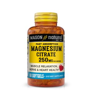 Frasco Mason Natural magnesio citrato 250 mg
