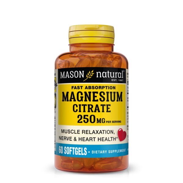 Frasco Mason Natural magnesio citrato 250 mg