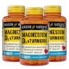Frasco Mason Natural Magnesium D3 con cúrcuma