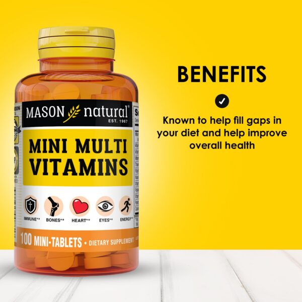 Etiqueta Mason Natural Mini Multivitaminas