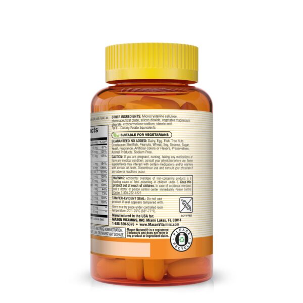 MASON NATURAL multivitamínico renal tabletas lado