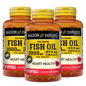 Mason Natural Omega-3 Aceite de Pescado etiqueta frontal