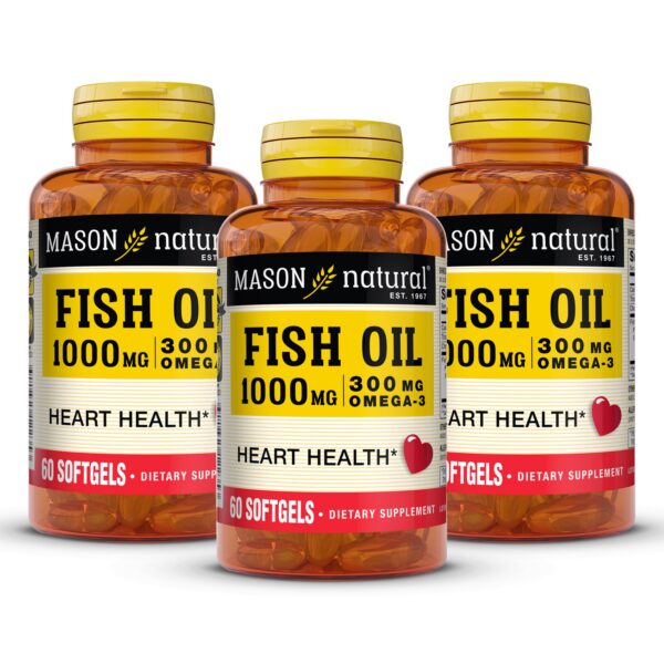 Etiqueta frontal de Mason Natural Omega-3