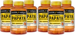 Mason Natural Papaya Enzyme Gomitas vista frontal