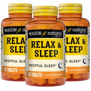 MASON NATURAL Relax & Sleep suplemento herbal para dormir