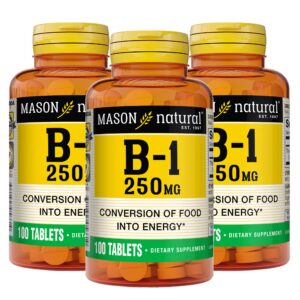 Frasco Mason Natural Vitamina B1 tiamina