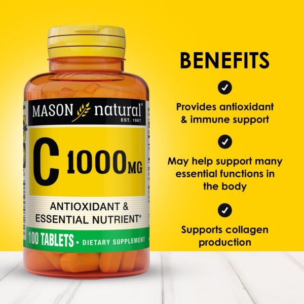 Etiqueta del producto Mason Natural Vitamina C