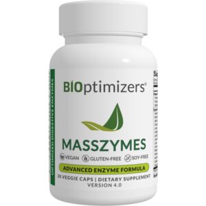 MassZymes frasco y etiqueta