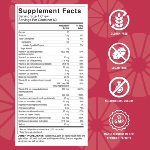 Version 1.0.0 Masticables Celebrate Vitamins sabor fresa para pacientes bariátricos