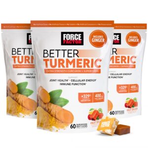 Version 1.0.0 Masticables Force Factor Better Turmeric con HydroCurc y pimienta negra