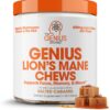 Masticables suaves Genius Lion's Mane para enfoque y memoria sabor caramelo