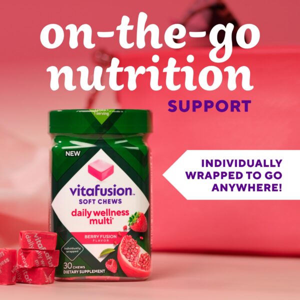 Version 1.0.0 Masticables Vitafusion sabor Berry Fusion multivitaminas para adultos