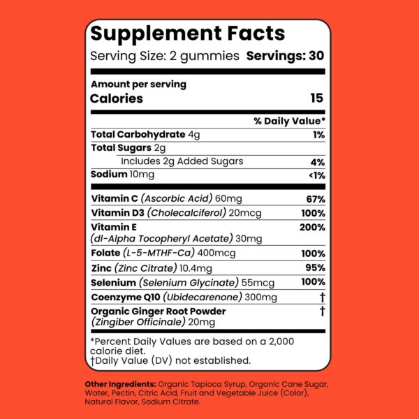 Detalle de la etiqueta con ingredientes