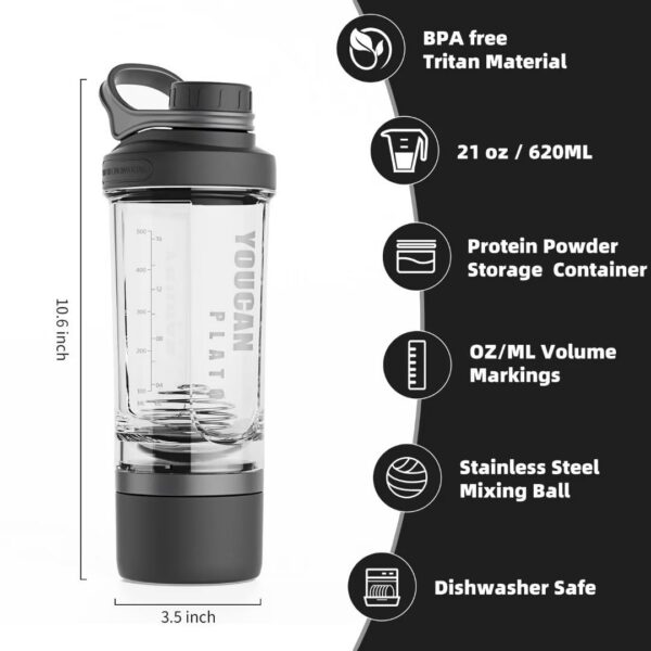 Material Tritan libre de BPA botella youcanplato 21oz