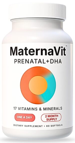 Frente de la botella MaternaVit Prenatal