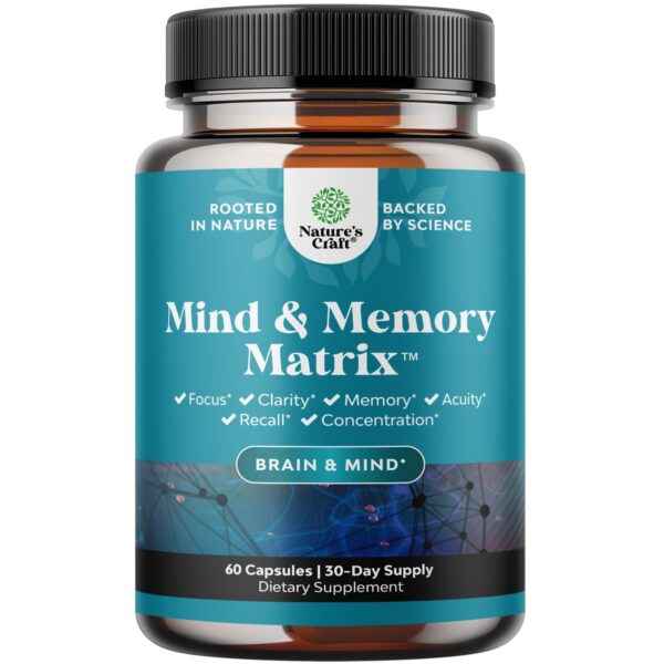 Frasco frontal Matrix Nootropic Brain Mind's Vitality