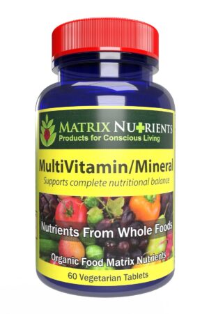 Matrix Nutrients multivitamínico orgánico frasco 60 tabletas