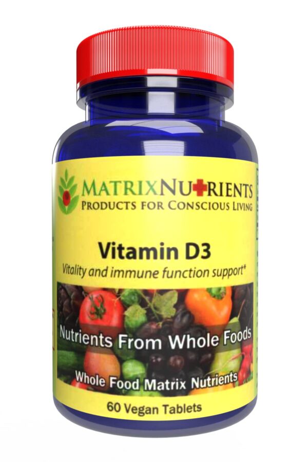 Matrix Nutrients vitamina D3 vegano 60 tabletas