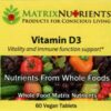 Tabletas veganas Matrix Nutrients D3