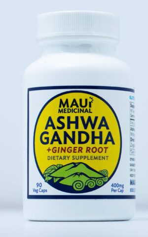 Maui Medicinal Herbs Ashwagandha y Jengibre 90 cápsulas vegetales