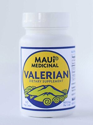 Maui Medicinal cápsulas veganas de raíz de valeriana orgánica 450 mg