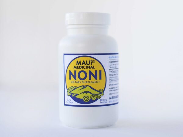 Caja de Maui Medicinal Herbs Noni 120 cápsulas vegetales