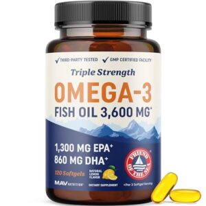 Envase frontal MAV NUTRITION DHA Omega-3 Triple Strength