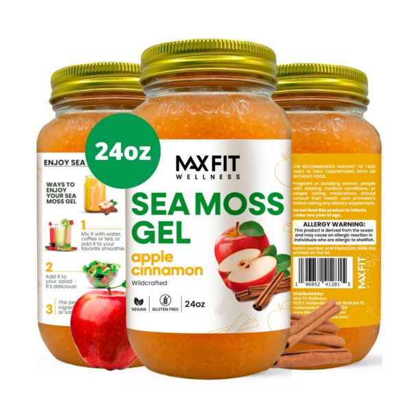 Frasco de gel de musgo marino dorado MAX FIT 24oz