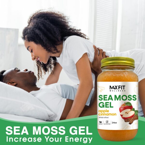 Gel natural de musgo marino dorado en cuchara