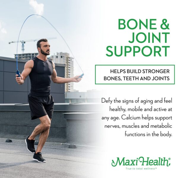 Cápsulas de calcio y magnesio Maxi Health para mujeres y hombres