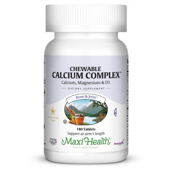 Frente de envase Maxi Health Calcium Complex