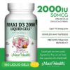 Version 1.0.0 Maxi Health cápsulas líquidas vitamina D3 2000 UI