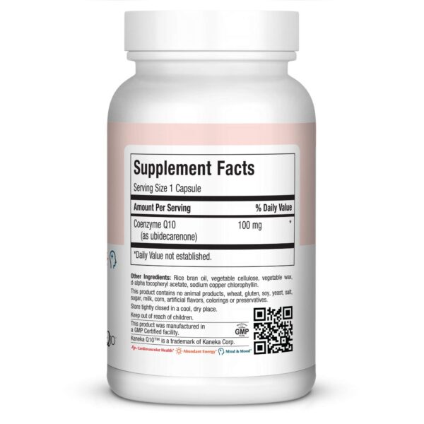 Etiqueta Maxi Health CoQ10 100 mg