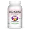 Frasco Maxi Health HI-PO Dophilus probióticos acidófilus 120 cápsulas