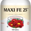 Maxi Health tabletas de hierro 25 mg
